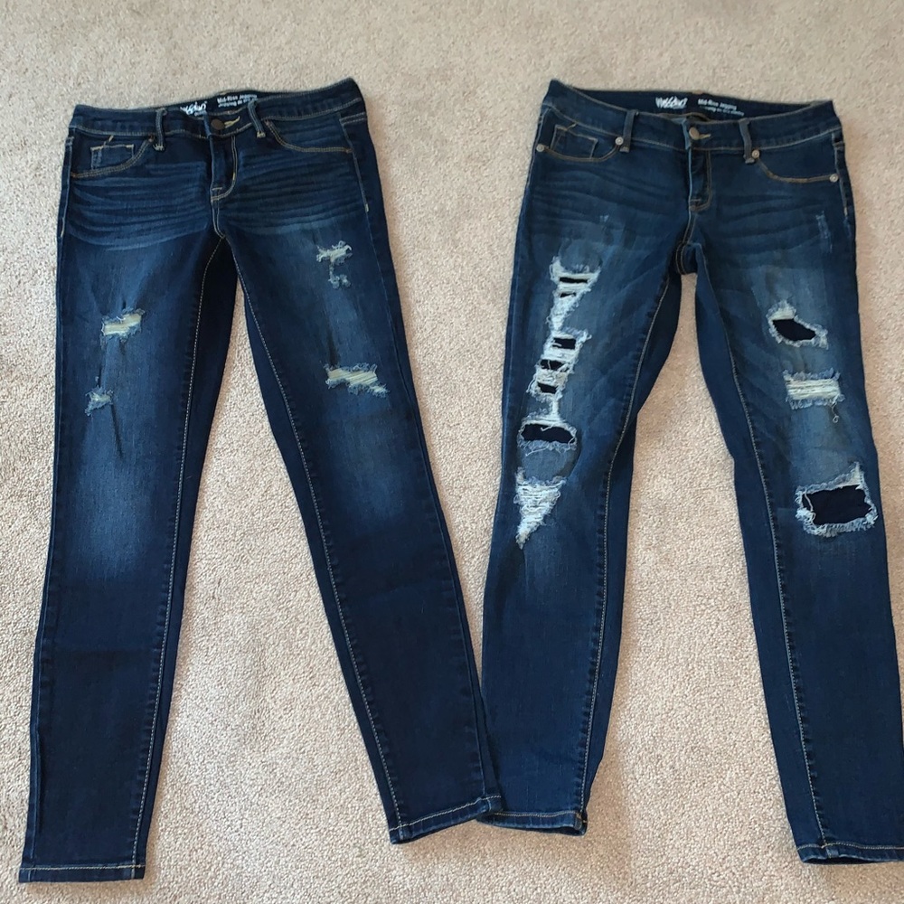 Mossimo mid rise jeans (2prs) size 2